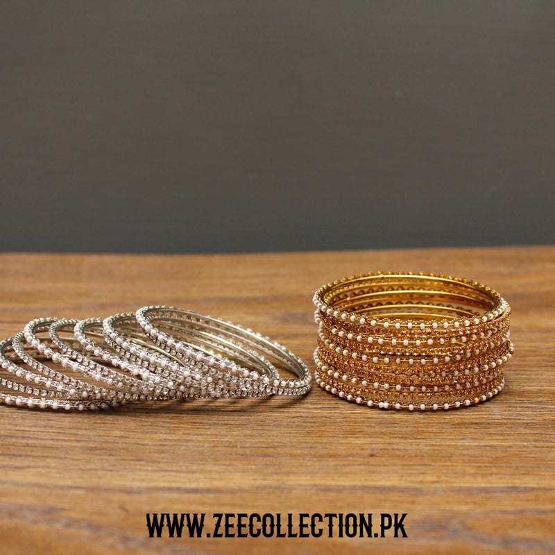 Pearl metal Bangles