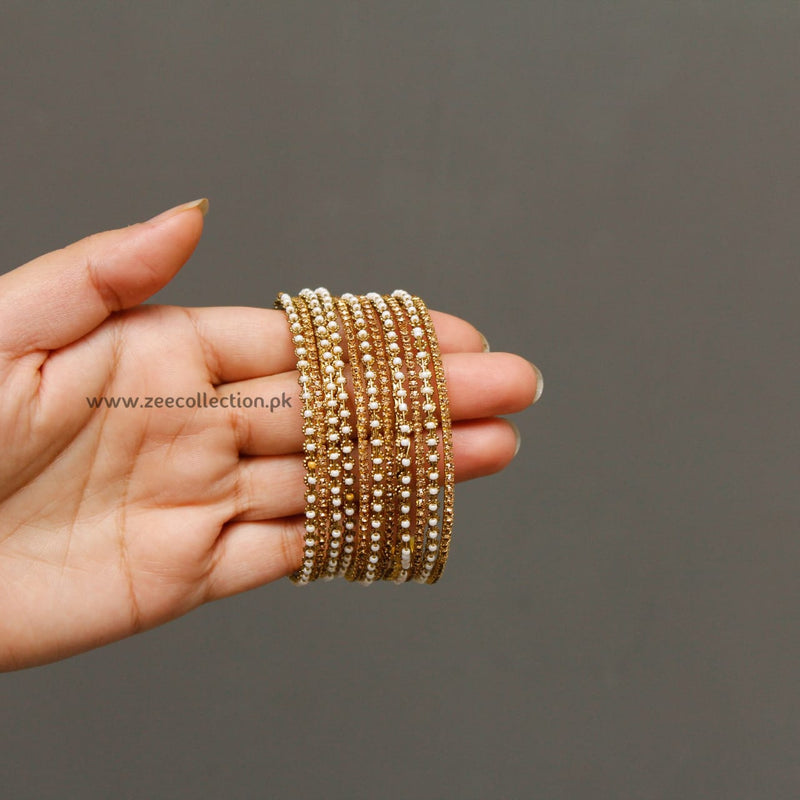 Pearl metal Bangles