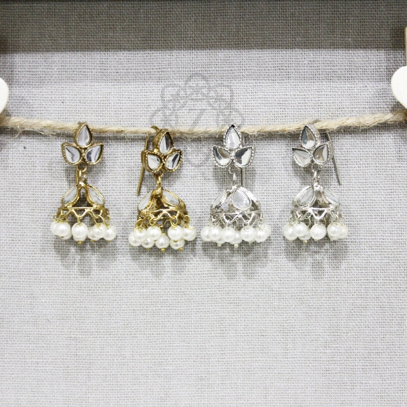 Kundan leaf Jhumki