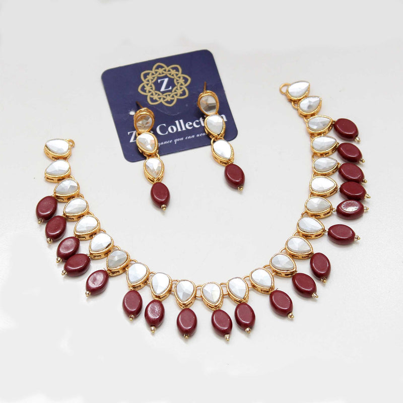 Kundan Beaded Necklaece Set