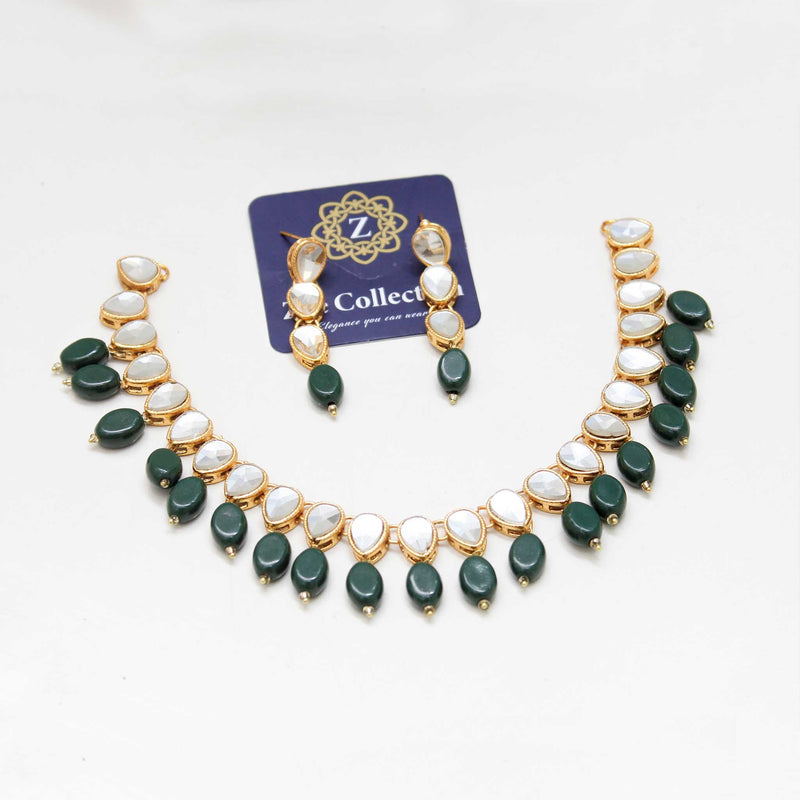 Kundan Beaded Necklaece Set